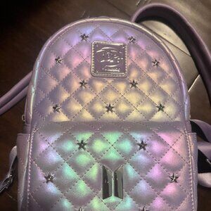 Loungefly BTS Logo Iridescent Mini Backpack
